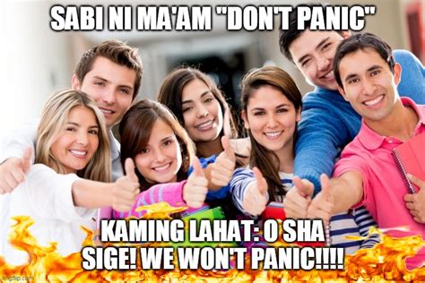 don't panic in tagalog